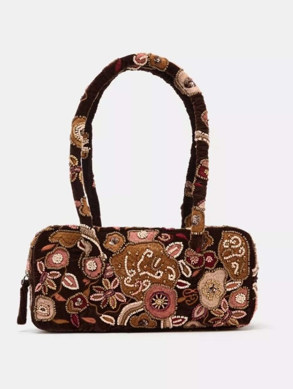 BNWT! Zara Embroidered Shoulder Bag